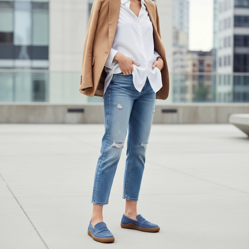 Falesia Barefoot Sapato Mulher Blue