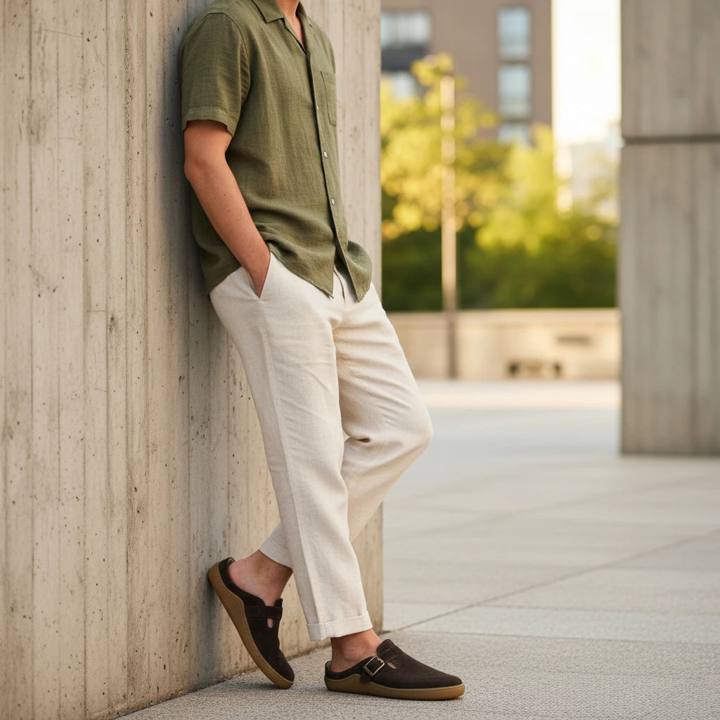Troia Barefoot Socas Homem Brown