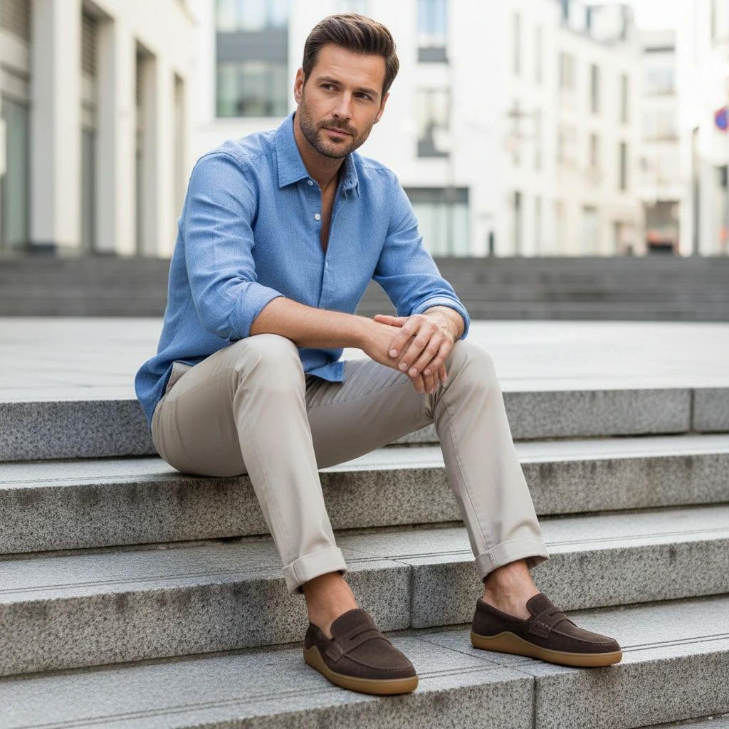 Guincho Barefoot Sapatos Homem Brown