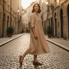 Lagoa Barefoot Sabrina Mulher Cognac