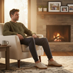 Moledo Barefoot Pantufas Homem Beige