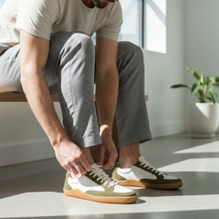 Geres Barefoot Sapatilhas Homem Branco-Verde